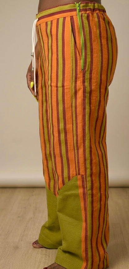 Sienna  Wide-Leg aso oke Trousers