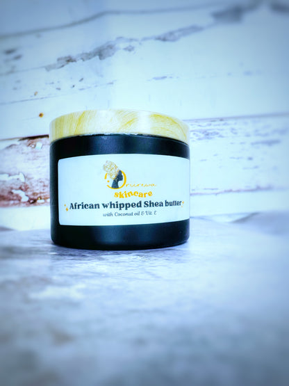 African whipped shea butter with coconut & vit E