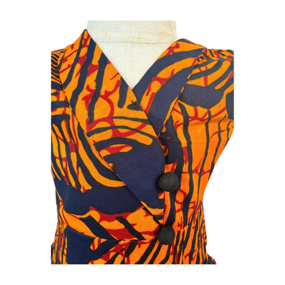 Oluyemi African print playsuit for baby girls