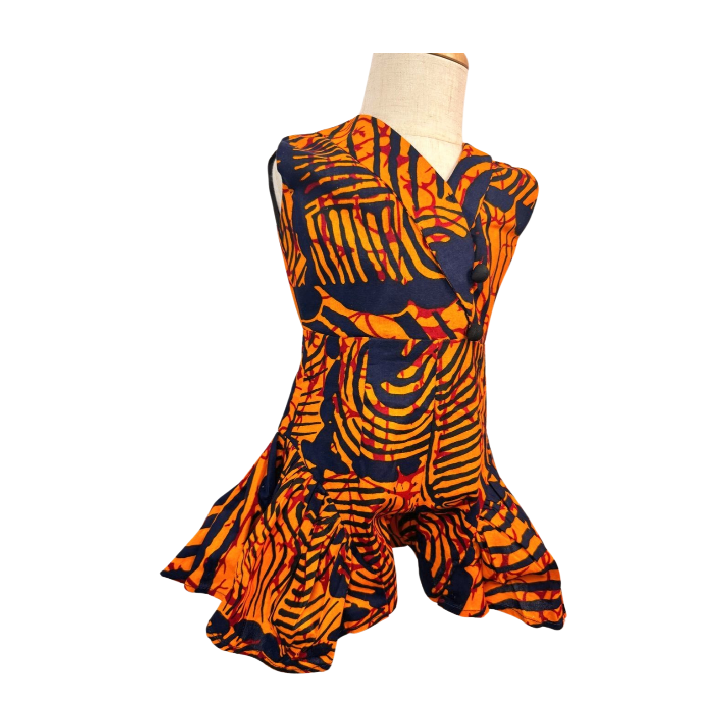 Oluyemi African print playsuit for baby girls