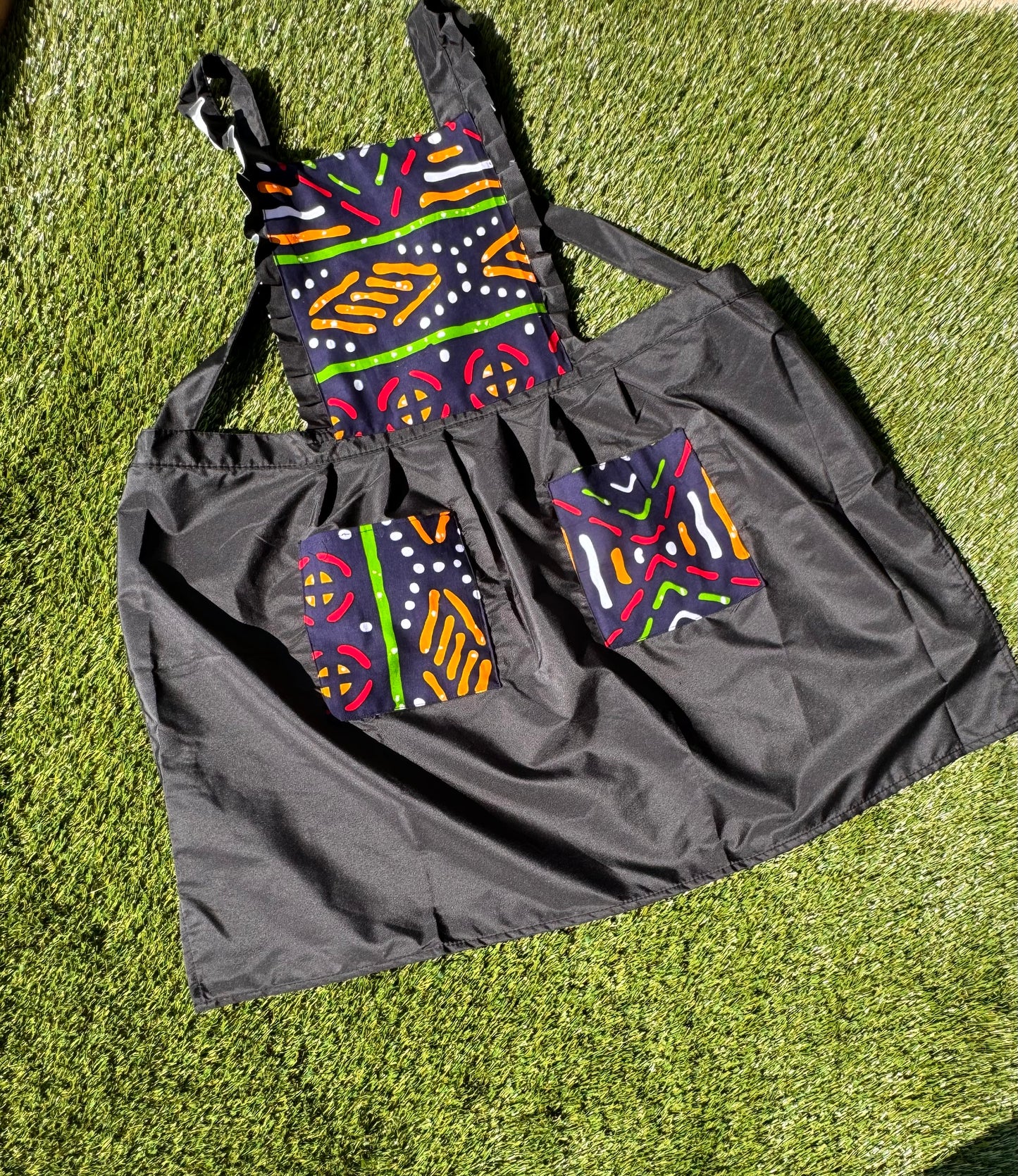 Preston Mudcloth African print kitchen Apron