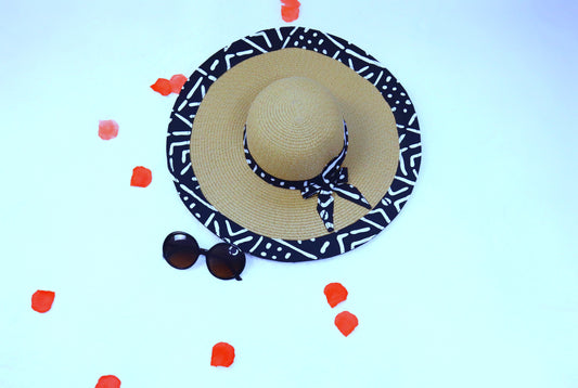 Seun Raffia sun beach hat for women