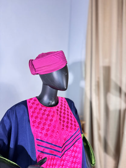 Ade ori African women Turban cap (Pink)