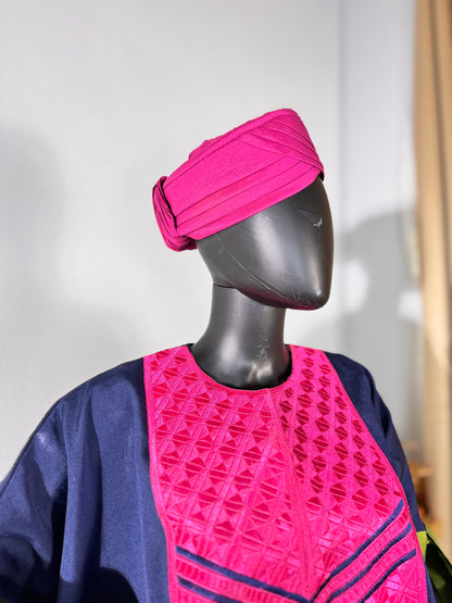 Ade ori African women Turban cap (Pink)