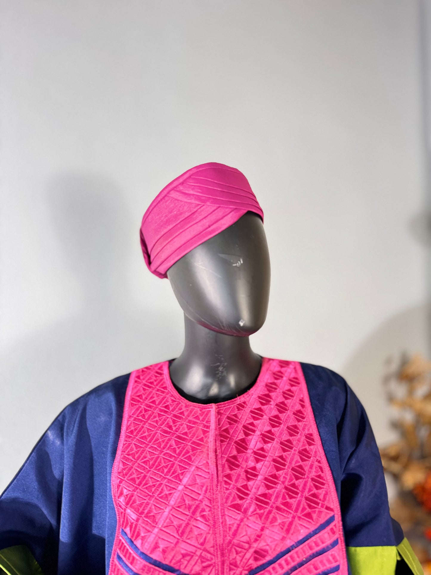 Ade ori African women Turban cap (Pink)