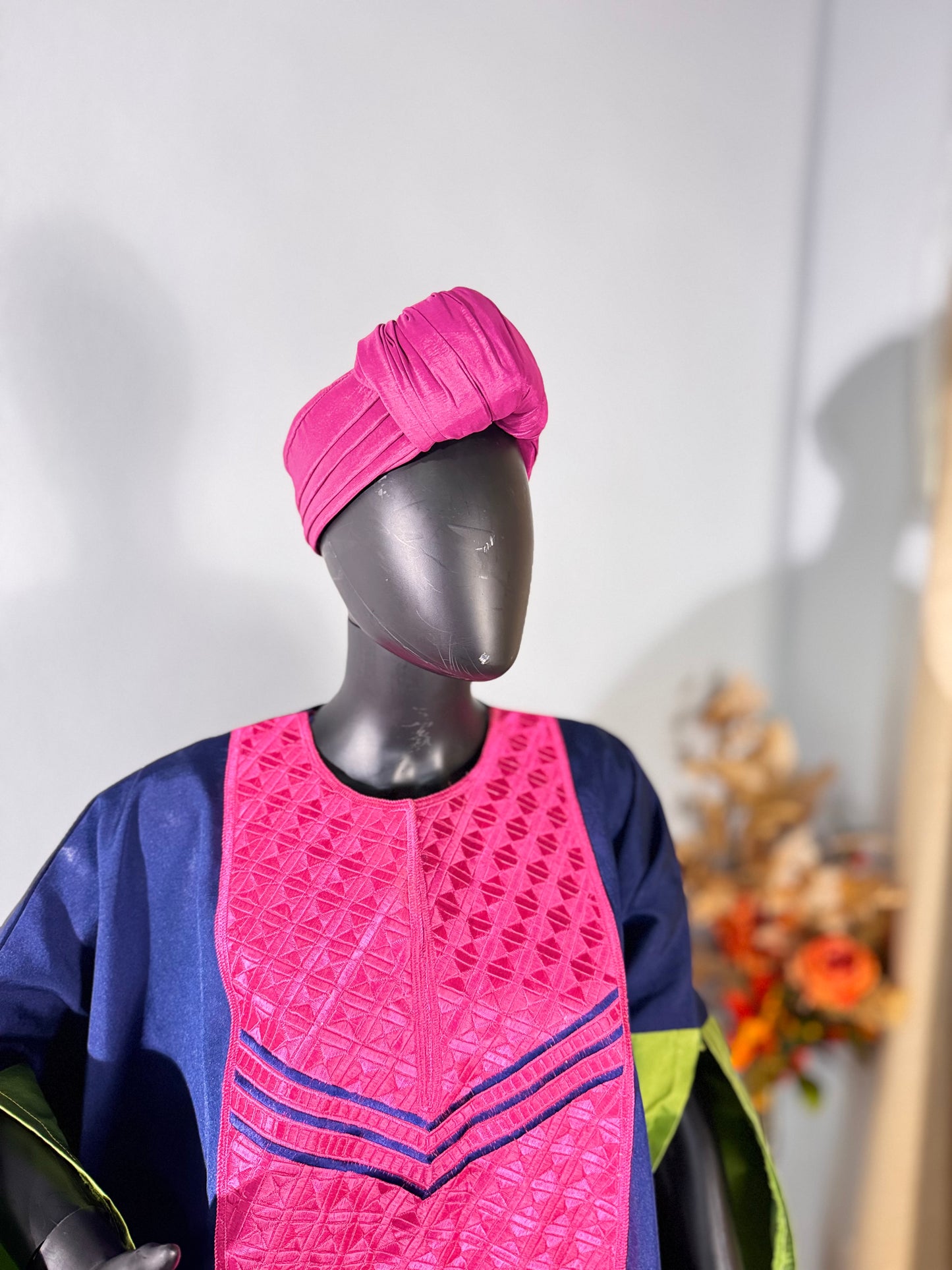 Ade ori African women Turban cap (Pink)