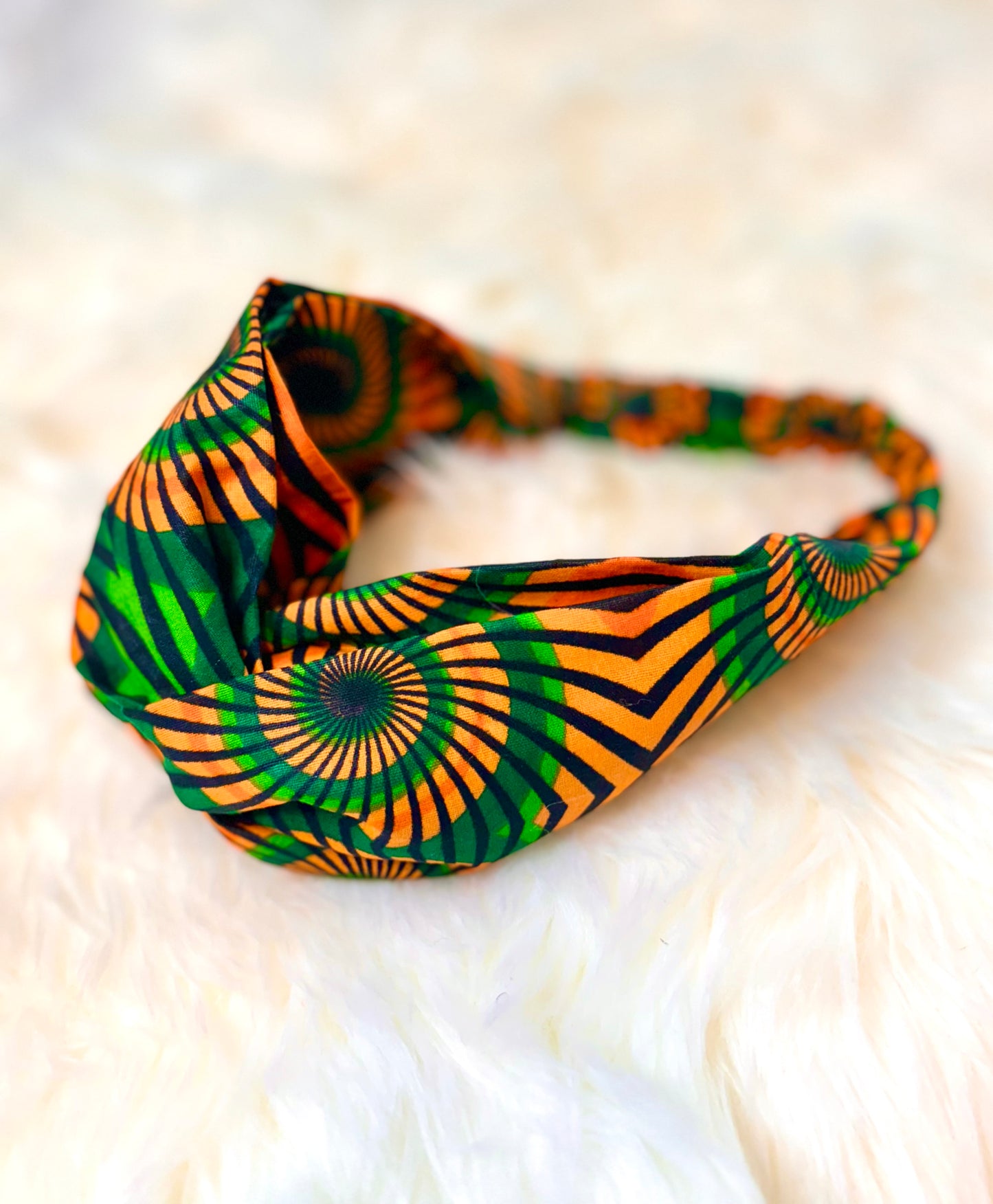 African print Ankara twisted criss-cross hairband