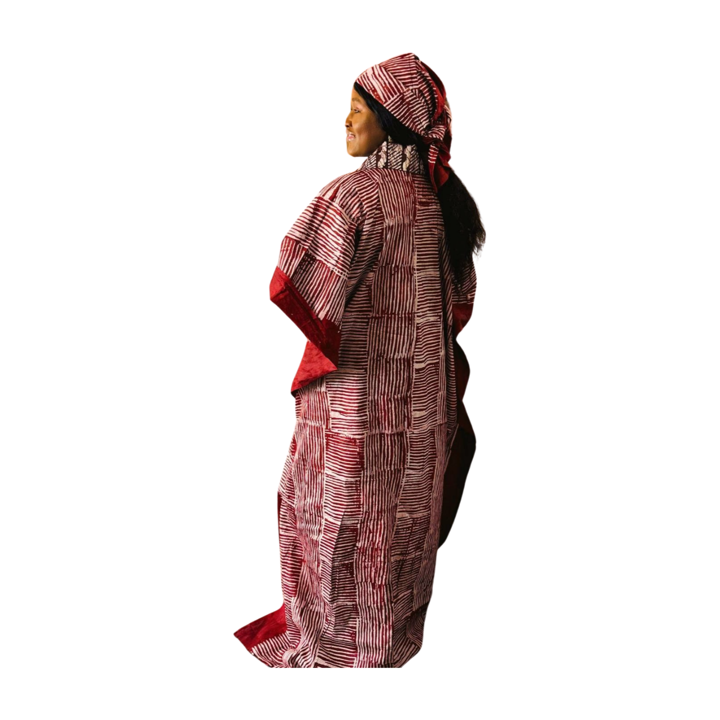 Chinaz Adire African print Bubu Kaftan dress