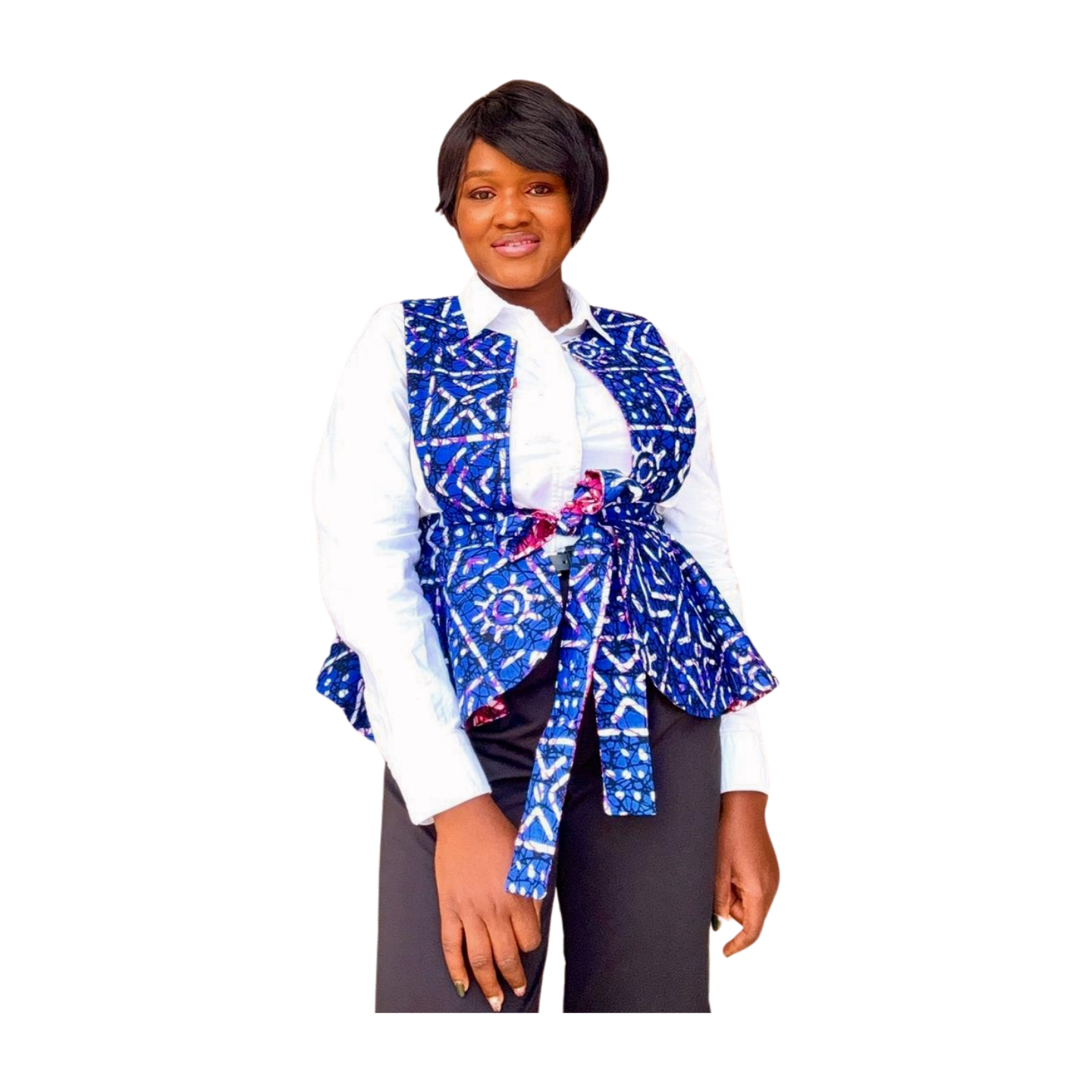 Adeyinka African print ankara  Reversible flared Jacket