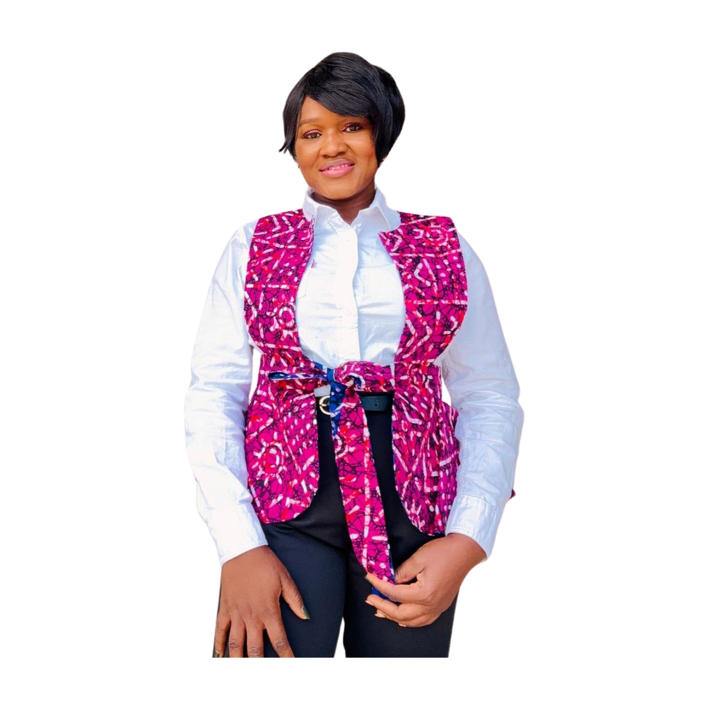 Adeyinka African print ankara  Reversible flared Jacket