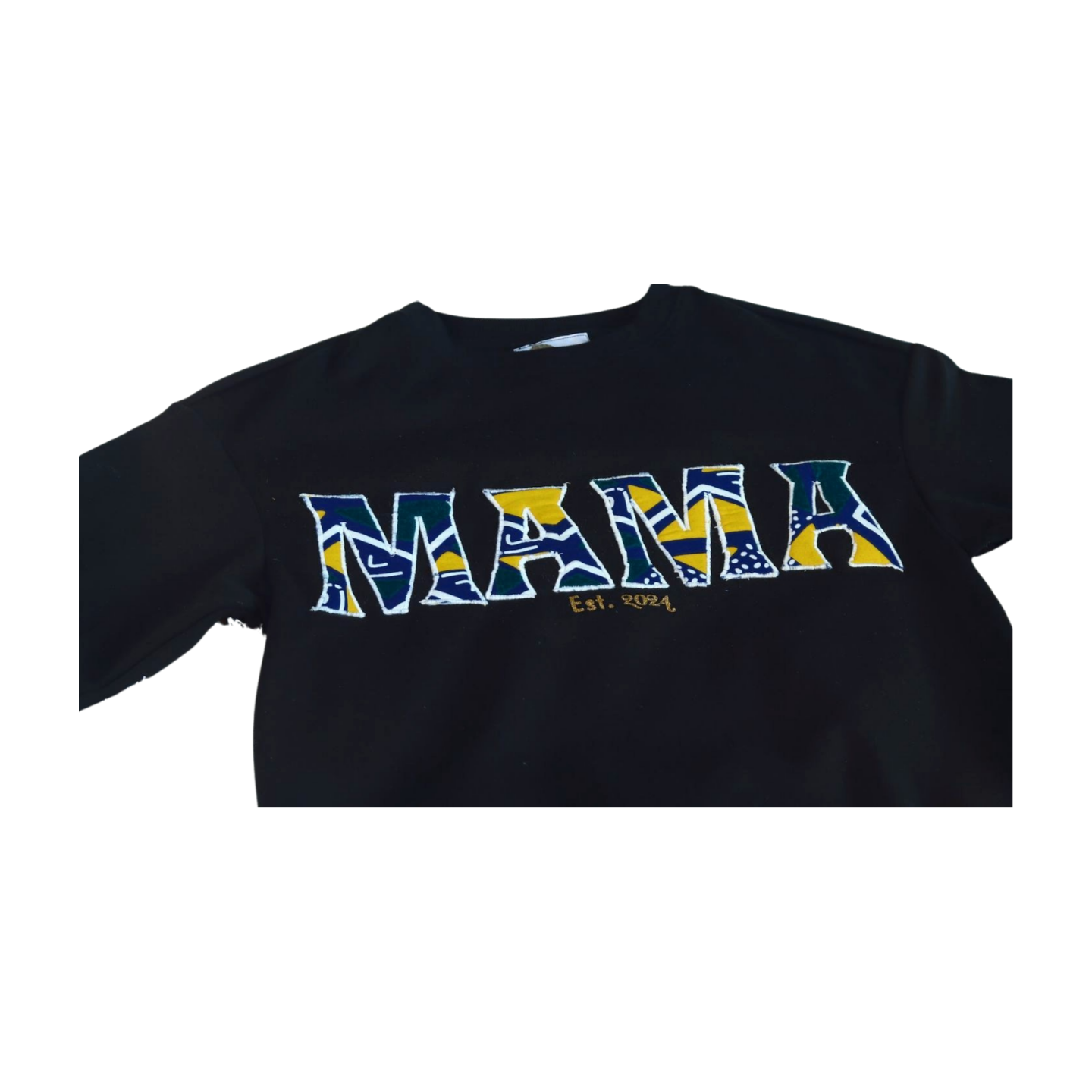 Mama African print Embroidery sweatshirt