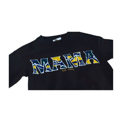 Mama African print Embroidery sweatshirt