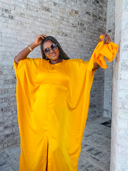 Dyna Luxury Rich aunty kaftan bubu (Yellow)