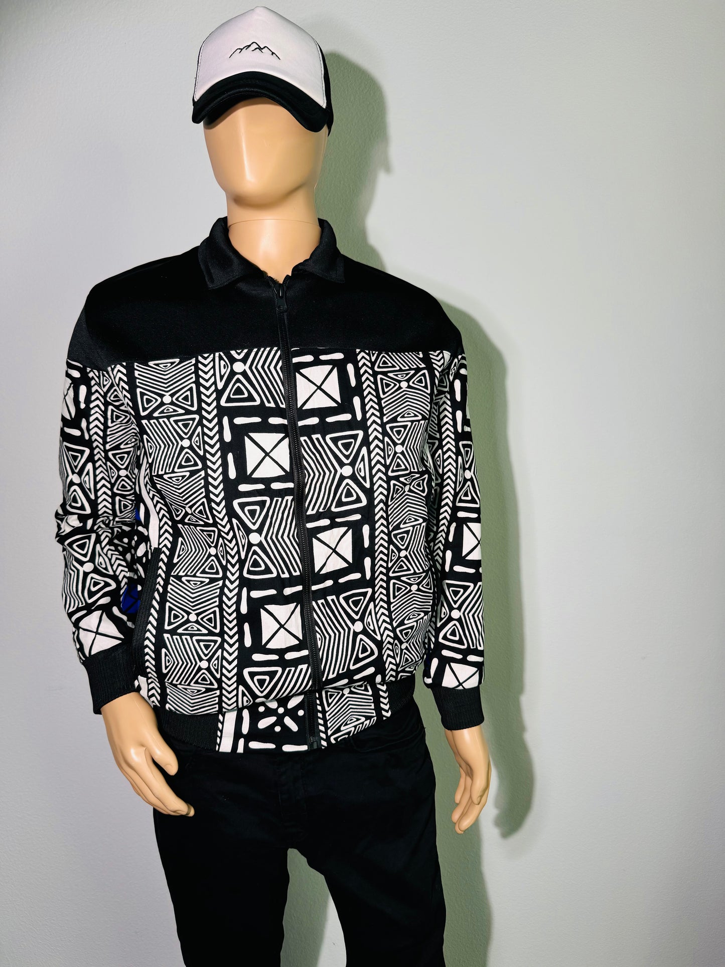 Demi African print Ankara Bomber Jacket for Men