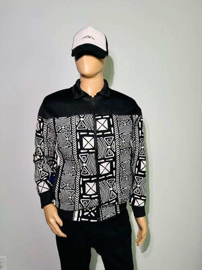 Demi African print Ankara Bomber Jacket for Men