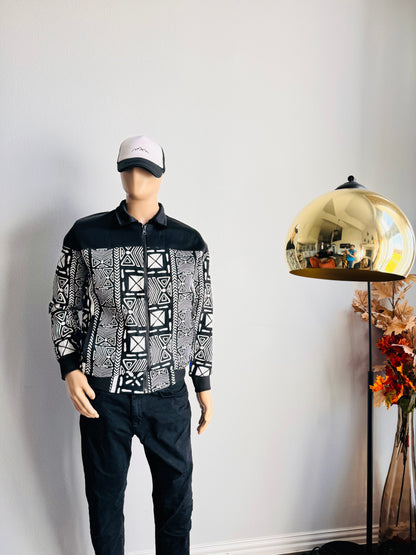 Demi African print Ankara Bomber Jacket for Men