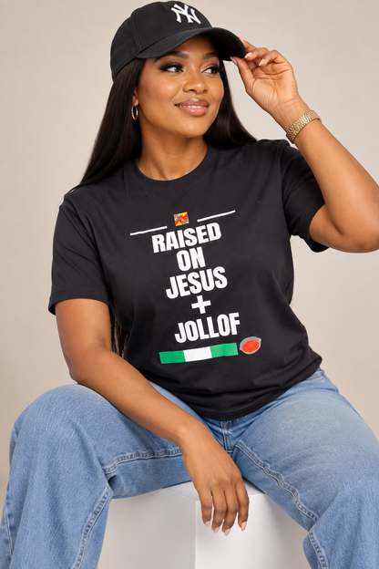 Raised on Jesus Cotton Tshirt