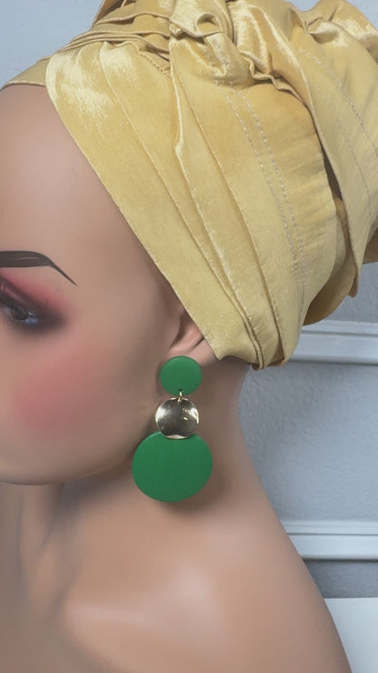Afrocentric earrings (Green)