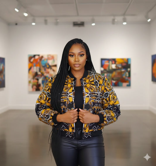 Adesola African print Unisex Button down Jacket