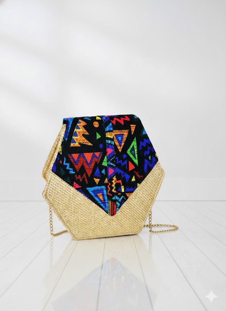 Itele Ankara African Rafia Side summer bag