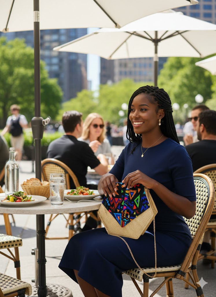 Itele Ankara African Rafia Side summer bag